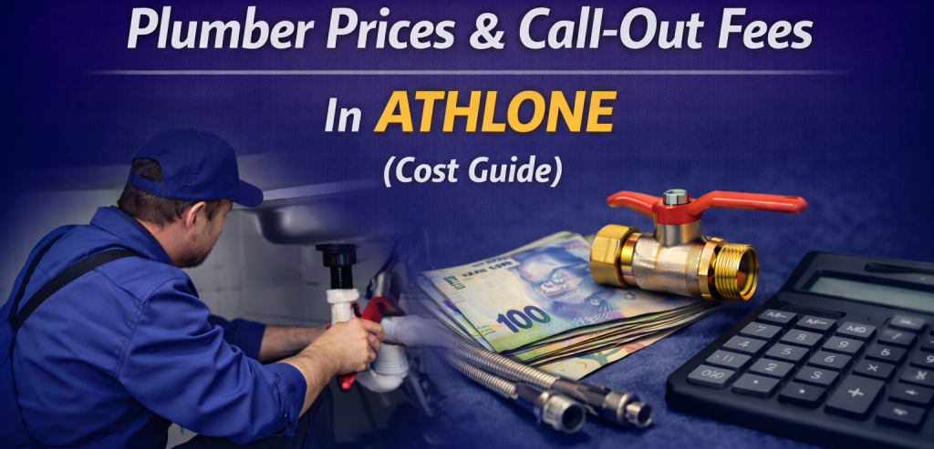 Plumber explaining plumbing repair costs and call out fees in Athlone