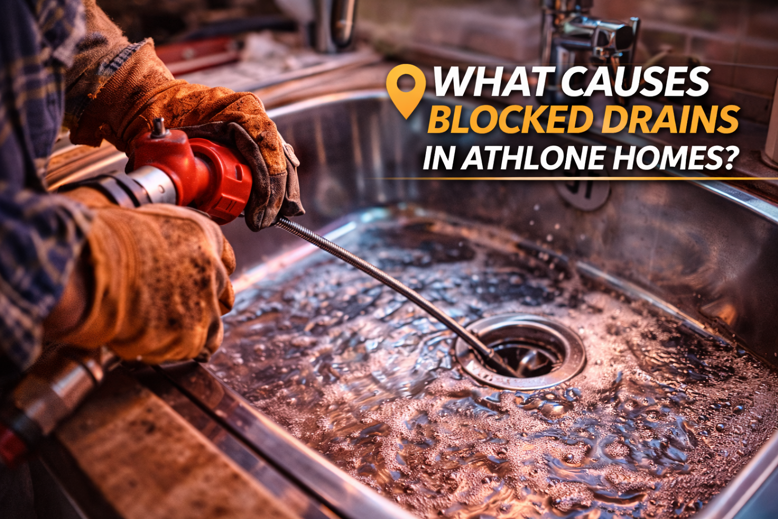 blocked drains Athlone caused by grease and debris