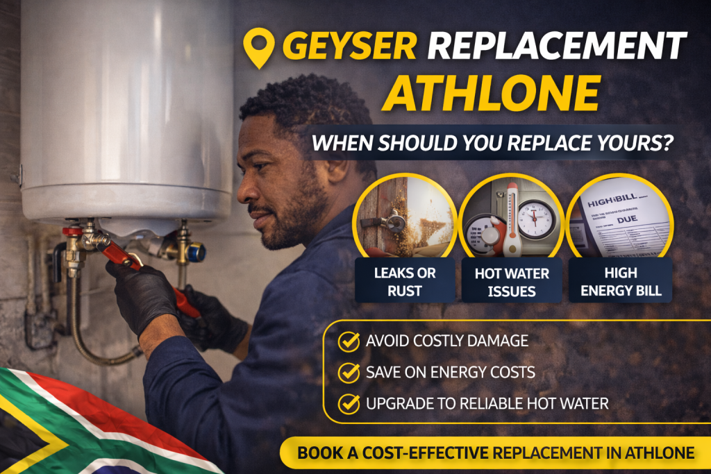 geyser replacement Athlone plumber installing hot water system