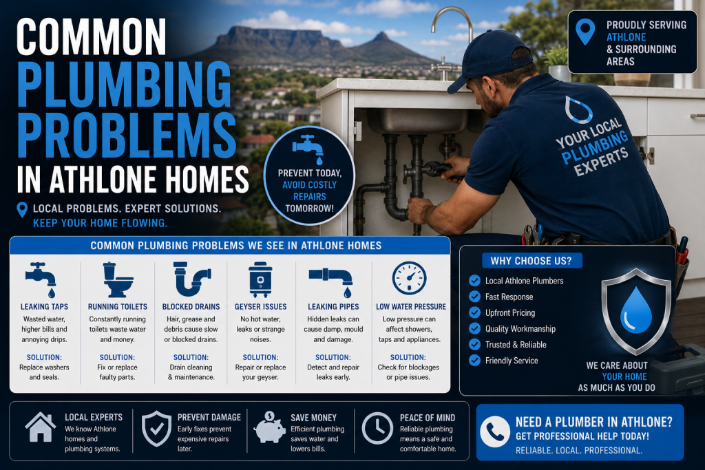 common plumbing problems Athlone home plumbing repairs
