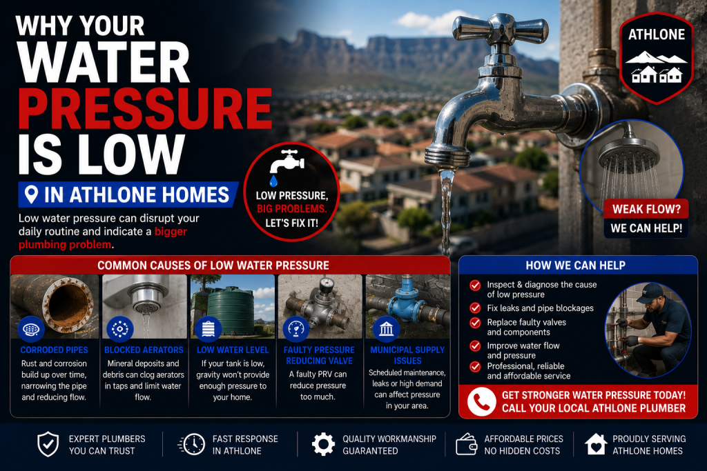 low water pressure Athlone plumbing issue